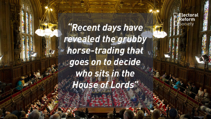 Recent days have revealed the grubby horse-trading that goes on to decide who sits in the House of Lords